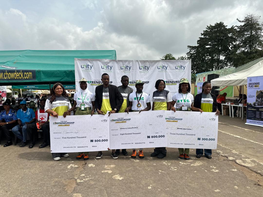 Unity Bank Corpreneurship winners