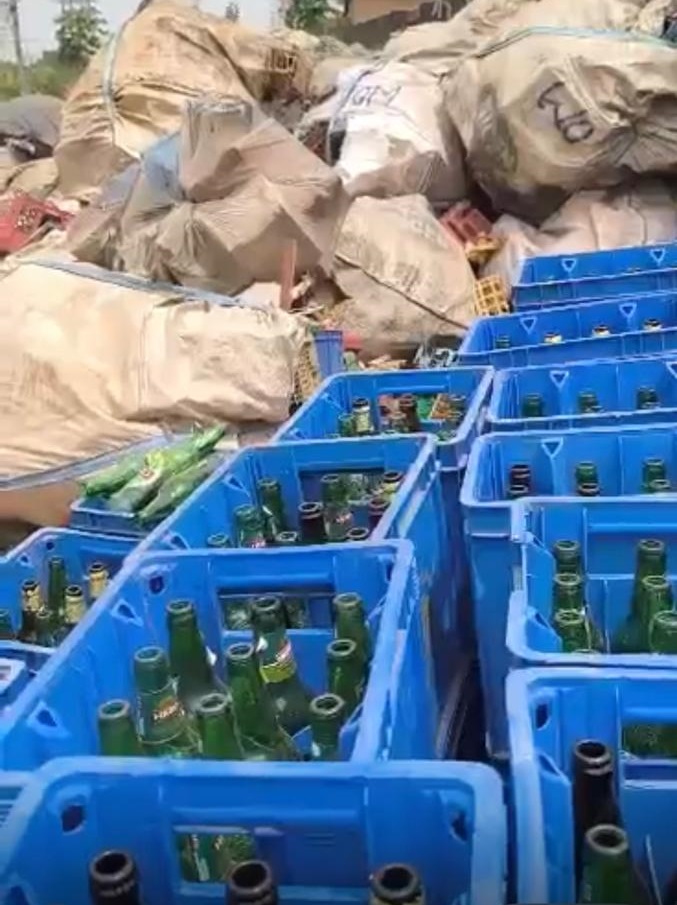 destroy Beverage Bottles