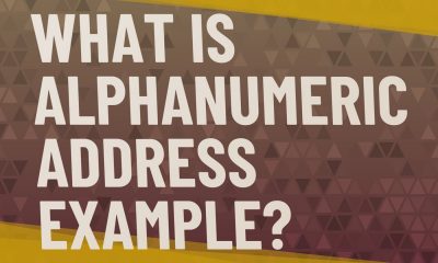 alphanumeric address example