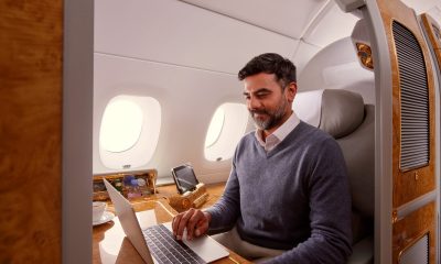 Emirates A380 Starlink