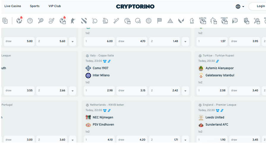 Cryptorino betting platform