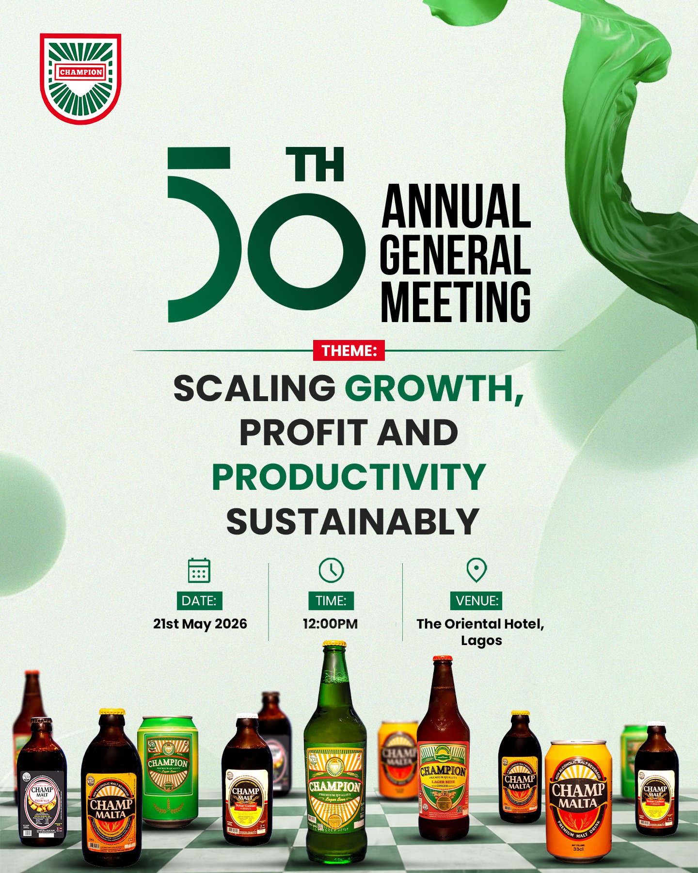 champion breweries 50th agm