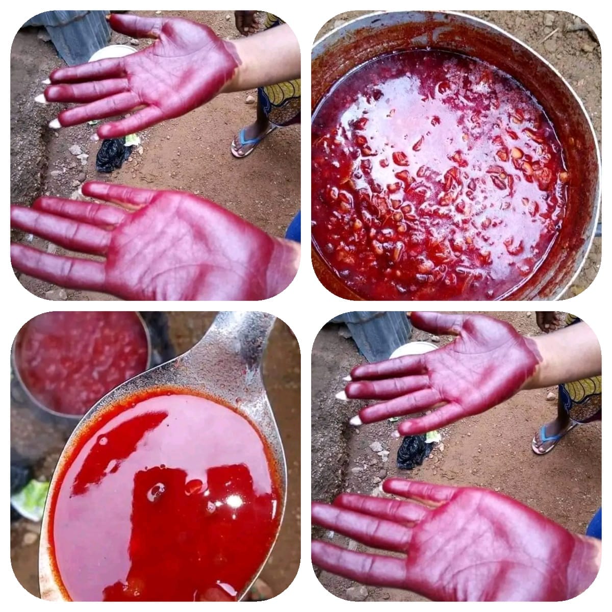 contaminated palm oil