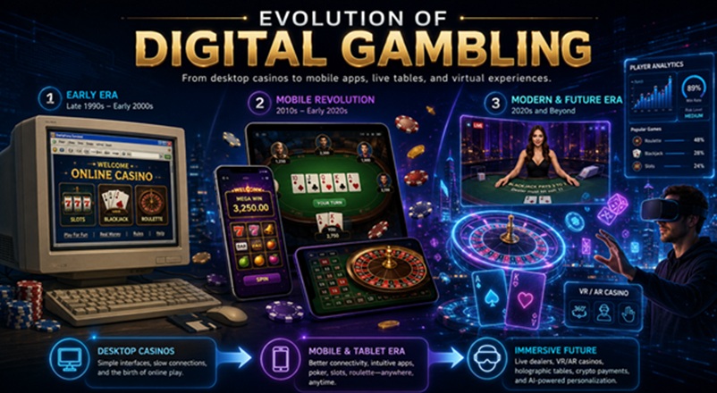 Digital gambling evolution