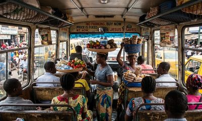 trading inside buses