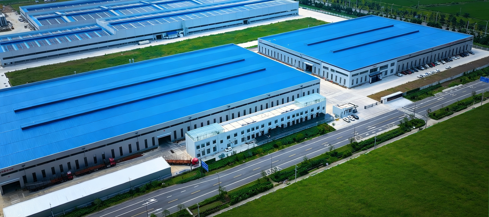 An aerial view of SOKOYO's industrial manufacturing park, supporting global B2B projects.