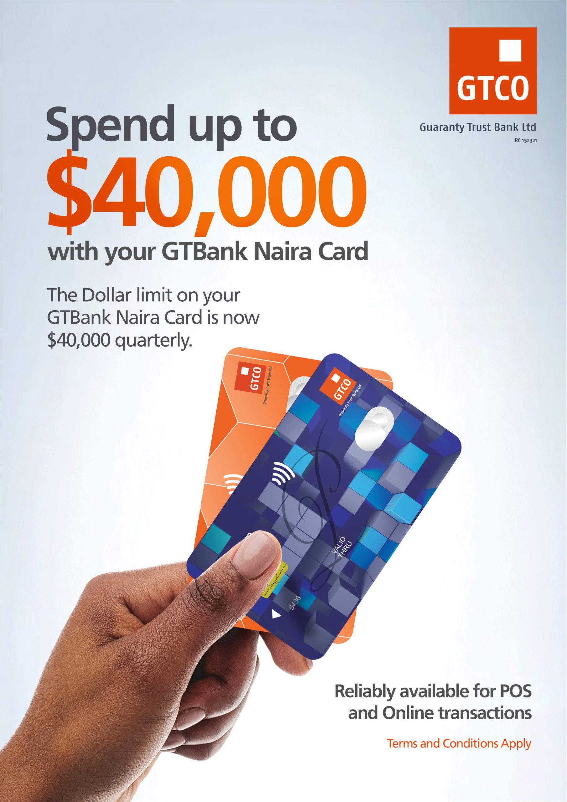 GTBank Naira Card Dollar limit