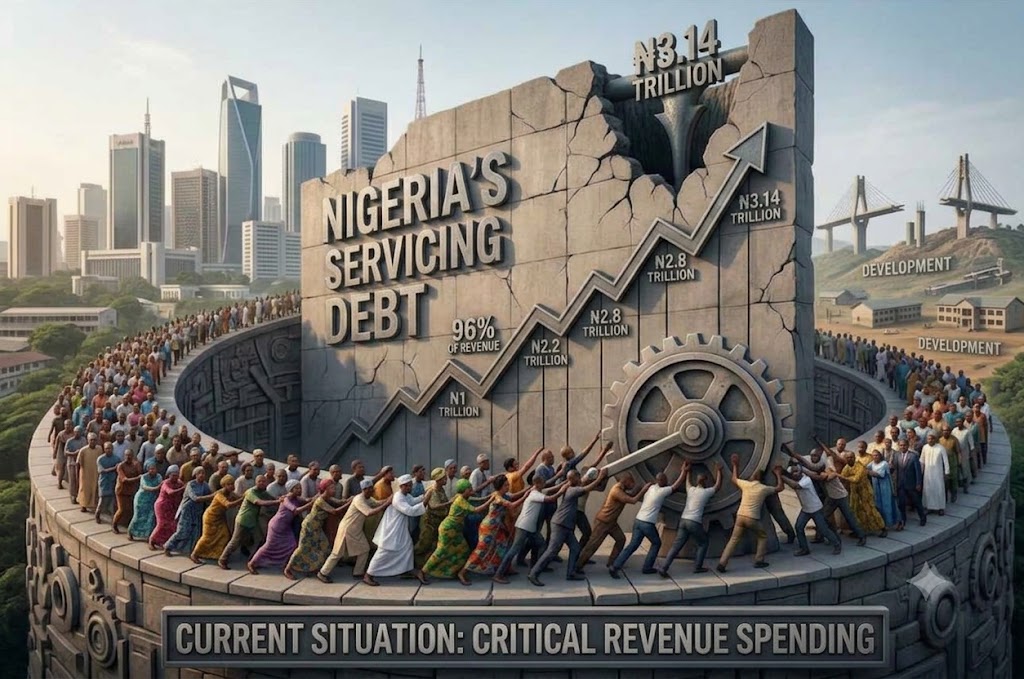 Nigeria's debt servicing N3.14trn
