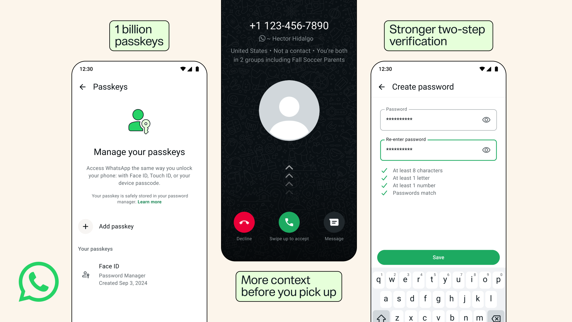 WhatsApp security features