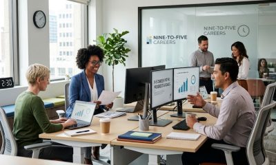 nine-to-five career job