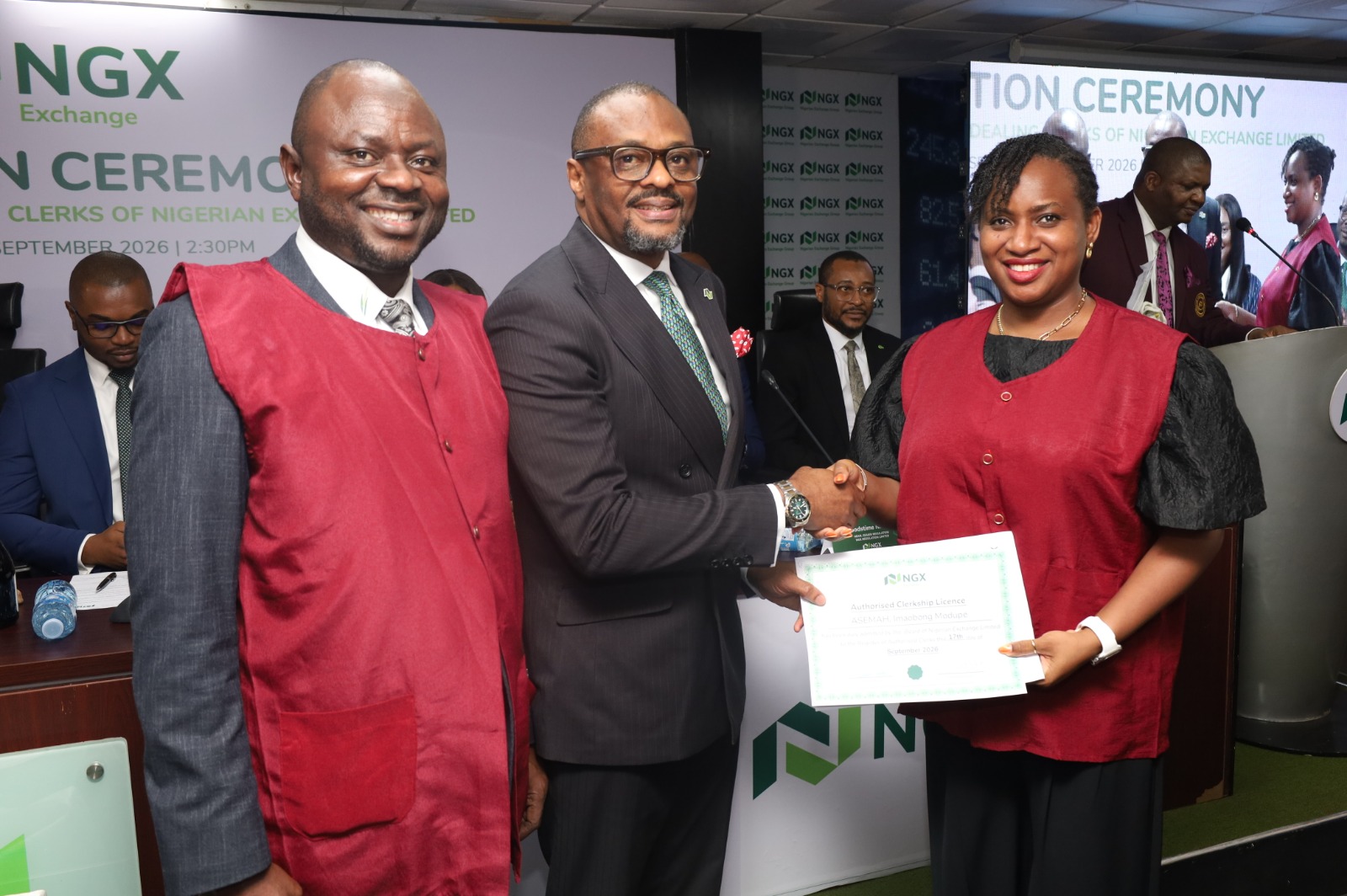 NGX inducts 103 dealing clerks