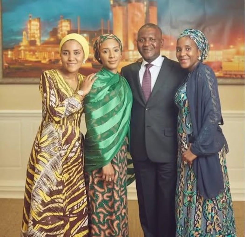 dangote and three daughters