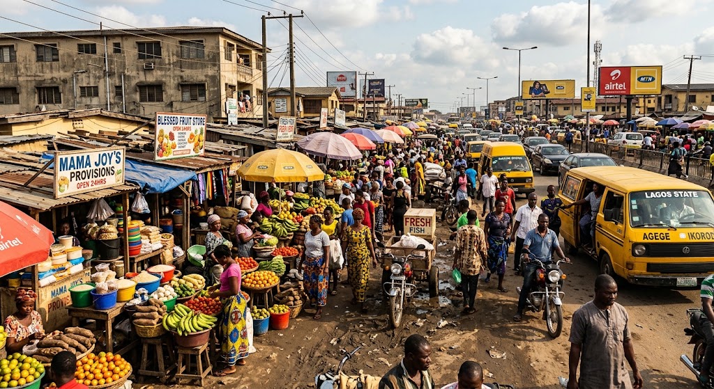roadside markets in Lagos